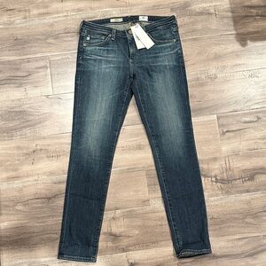 AG Adriano Goldschmied Women's Skinny Jeans - Dark Blue Size 28 NEW